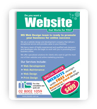 MS Web Design Flyer