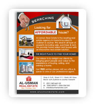 Al-Usman Real Estate Flyer