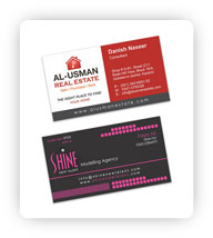Al-Usman Real Estate & Shine New Talent - Business Cards