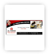 Al-Usman Real Estate - Shop Board