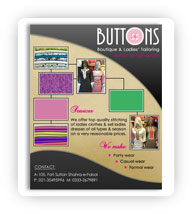 Buttons Boutique Flyer