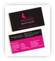 Hunza Beauty Salon - Business Card