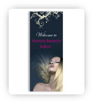 Hunza Beauty Salon - Frontdoor Banner